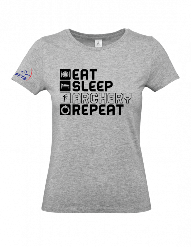 Teeshirt Eat Sleep - Femme