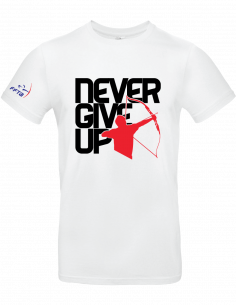 Teeshirt Never Give up - Homme 2