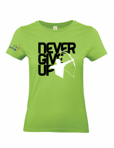 Teeshirt Never give up - Femme