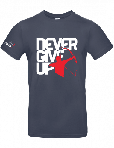 Teeshirt Never Give Up - Enfant